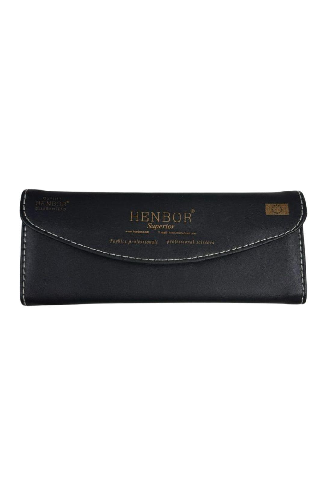 Kit Tijera Henbor Italana Microdentada Y Esculpidora Mate 6"-2