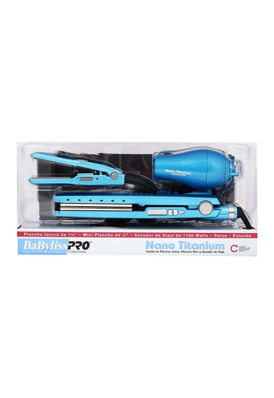 Kit Viaje Babyliss Pro Plancha Alisadora 2091 Secador de Pelo-2