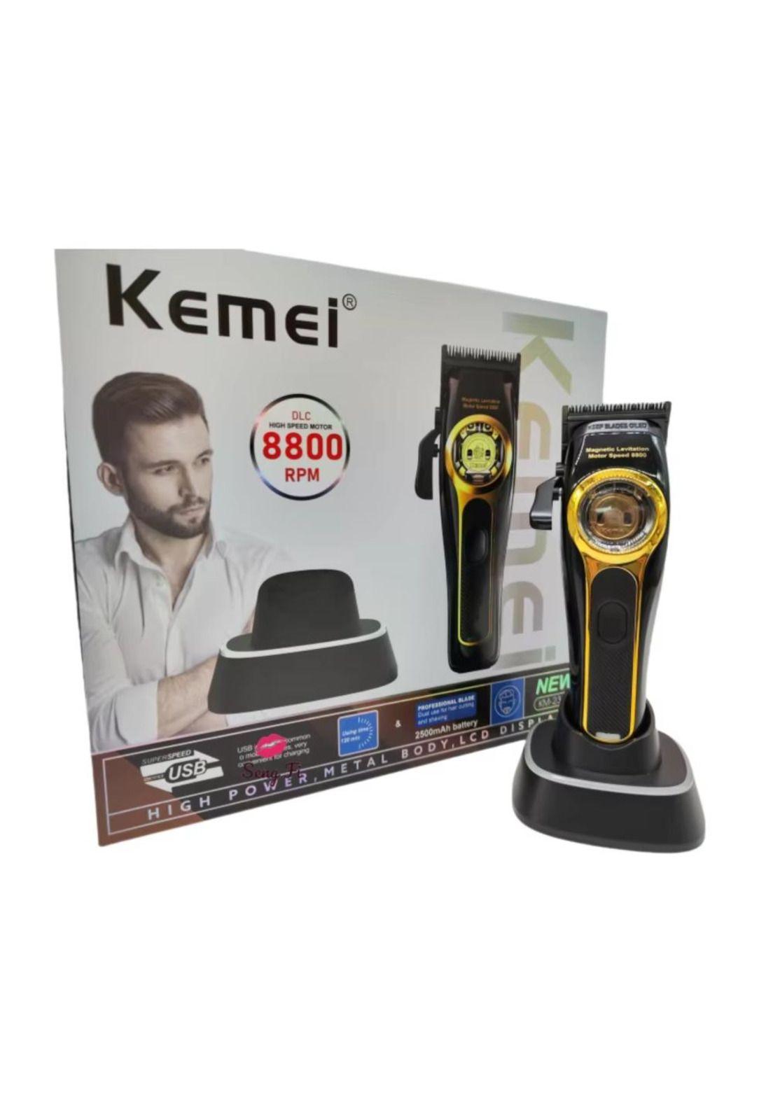 Máquina de Cortar Cabello Prof.con Motor Vector de 8,800 RPM Kemei-2