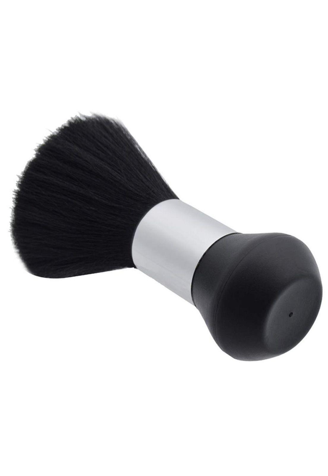 Botapelo Para Barbería Pelo Suave Negro/con Talquera Blanco.-4