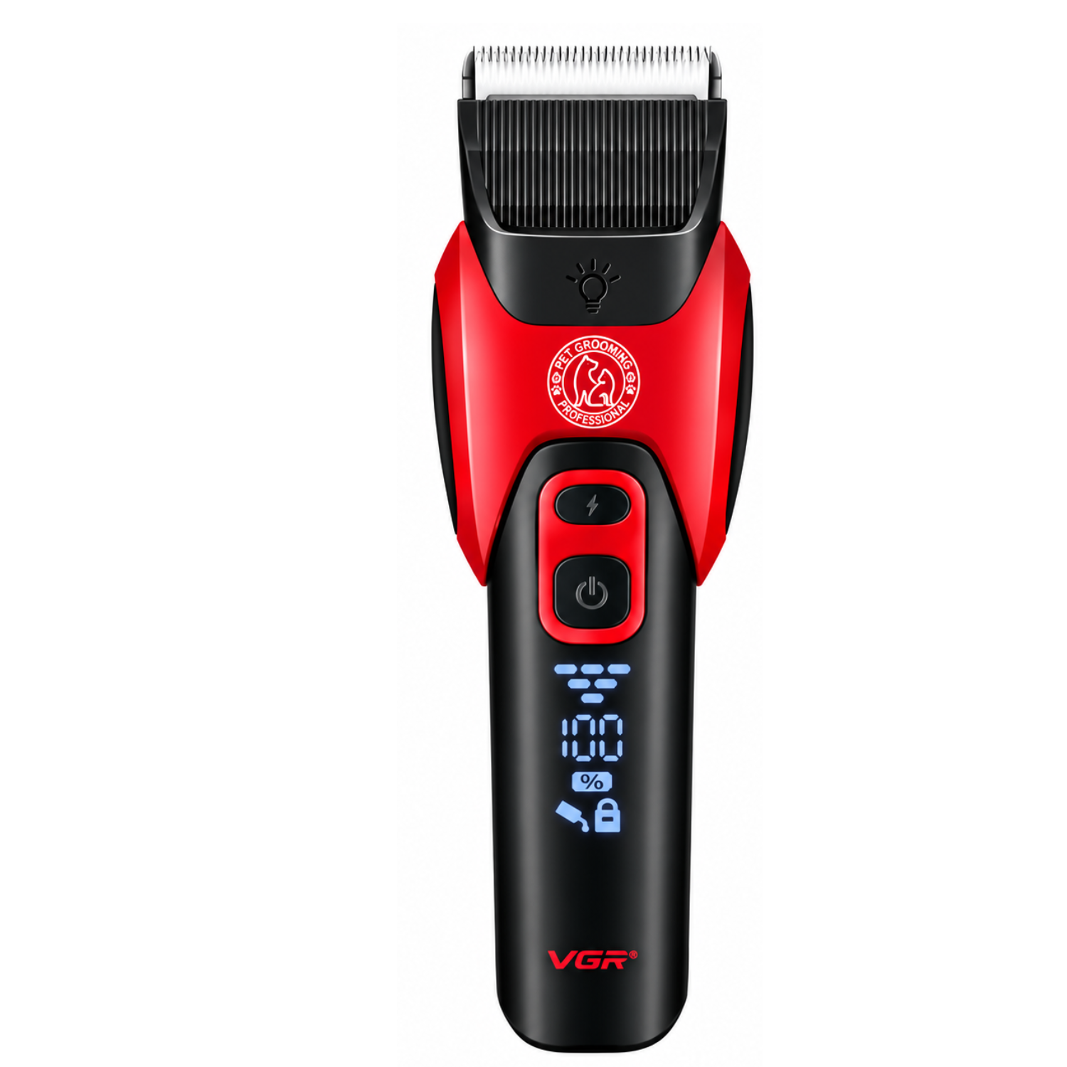 Cortadora Profesional para Mascotas VGR V 208 Rojo Met lico-1