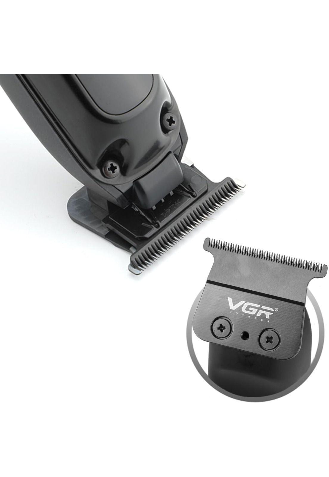 Máquina Patillera Profesional Recargable VGR V-972 Led Usb-4