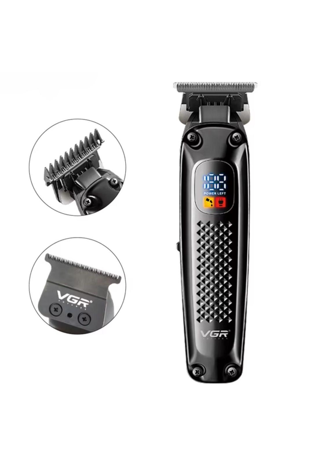 Máquina Patillera Profesional Recargable VGR V-972 Led Usb-6