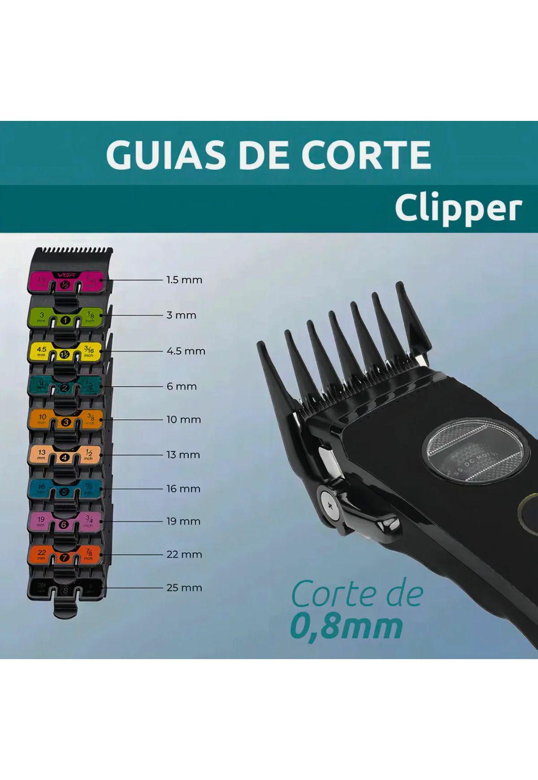 Máquina Cortar Pelo VGR880C Cerámica Motor Rotatech Negro-2