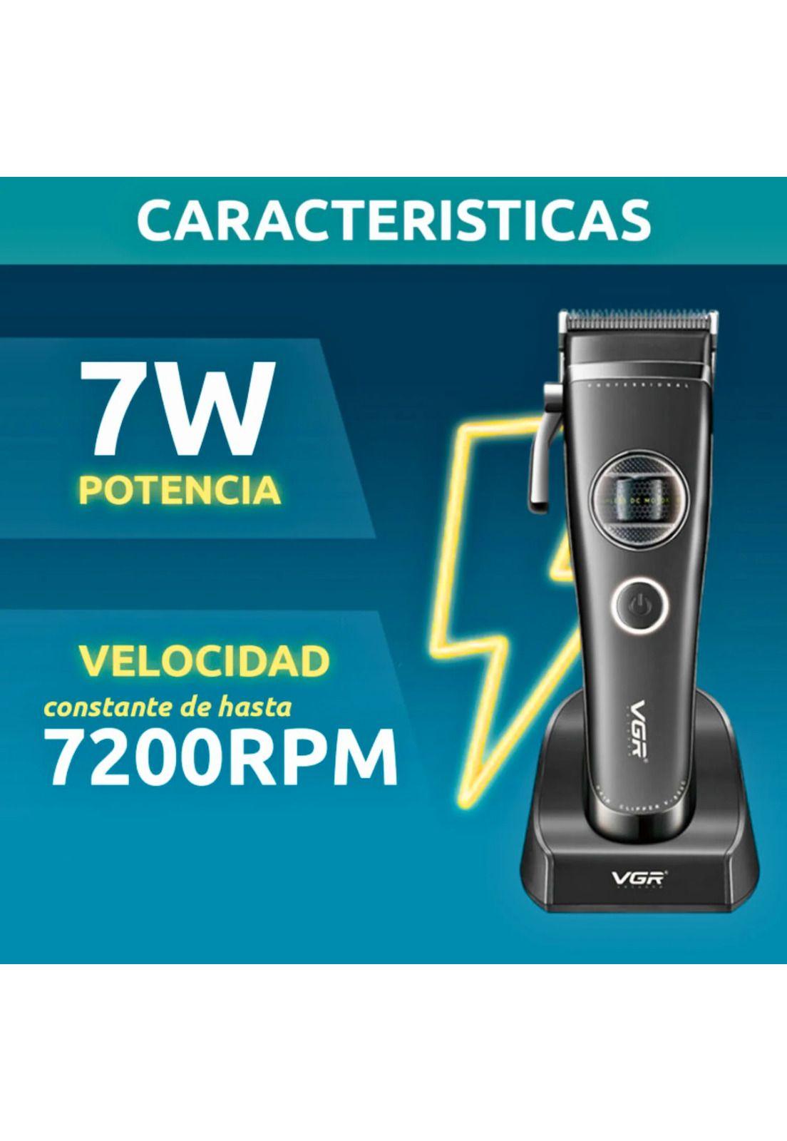 Máquina Cortar Pelo VGR880C Cerámica Motor Rotatech Negro-4