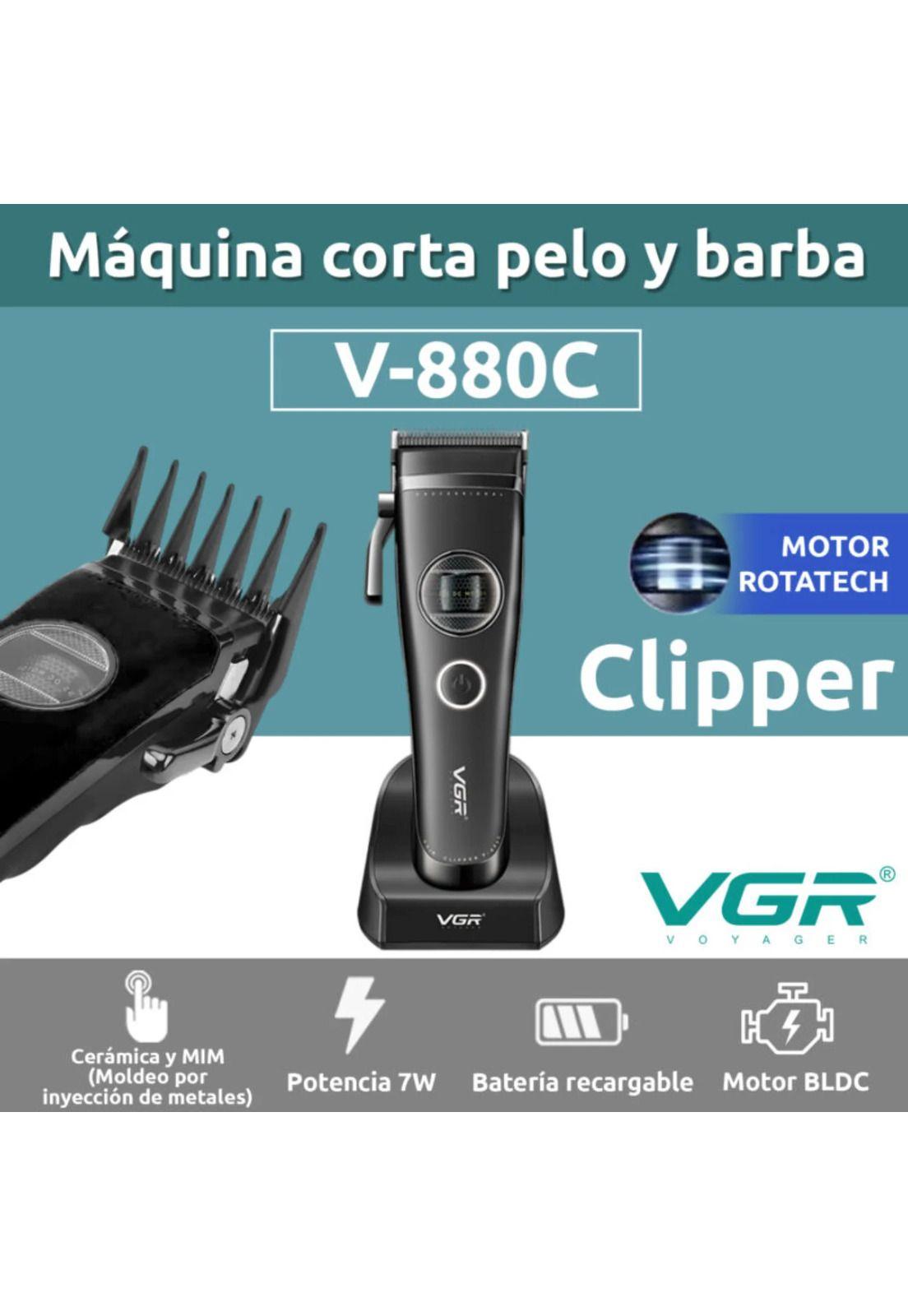 Máquina Cortar Pelo VGR880C Cerámica Motor Rotatech Negro-5