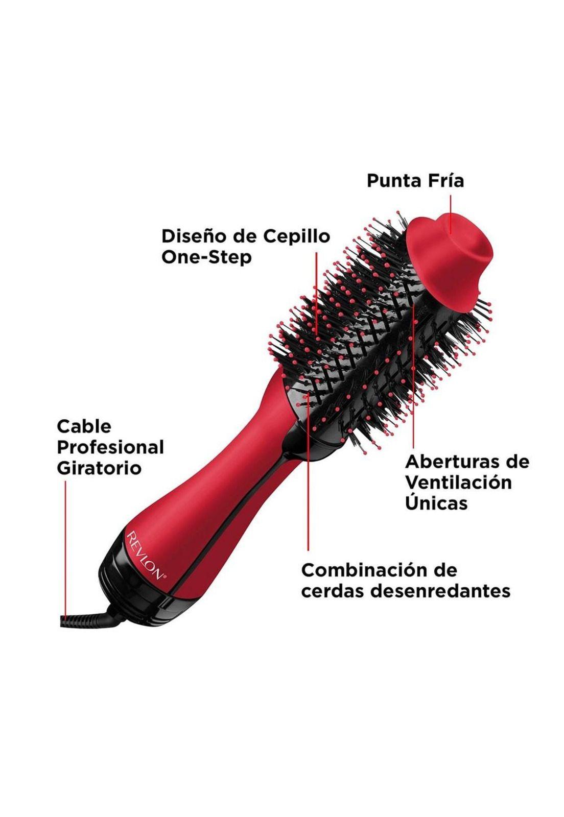 Revlon Cepillo Secador De Pelo Voluminizador Anti Frizz Rojo-2
