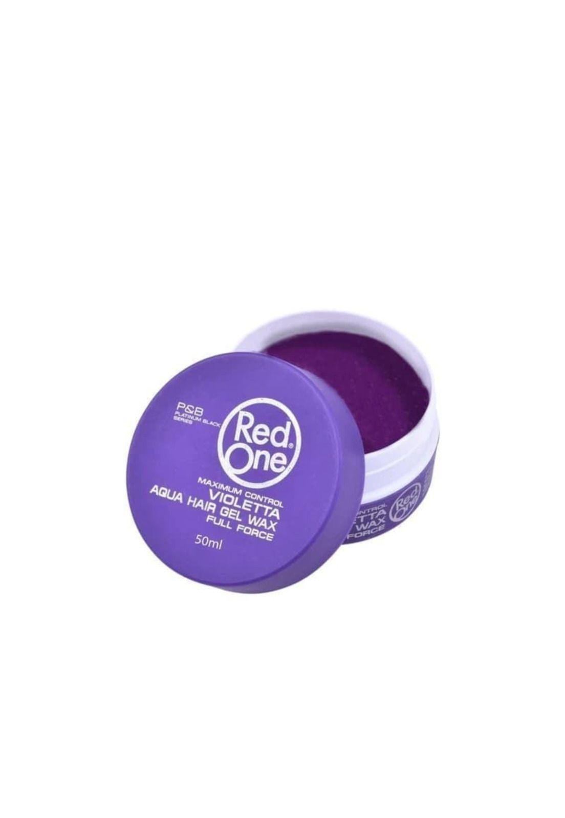 Cera Capilar Red One Aqua Hair Gel Wax Violetta 150ml-1