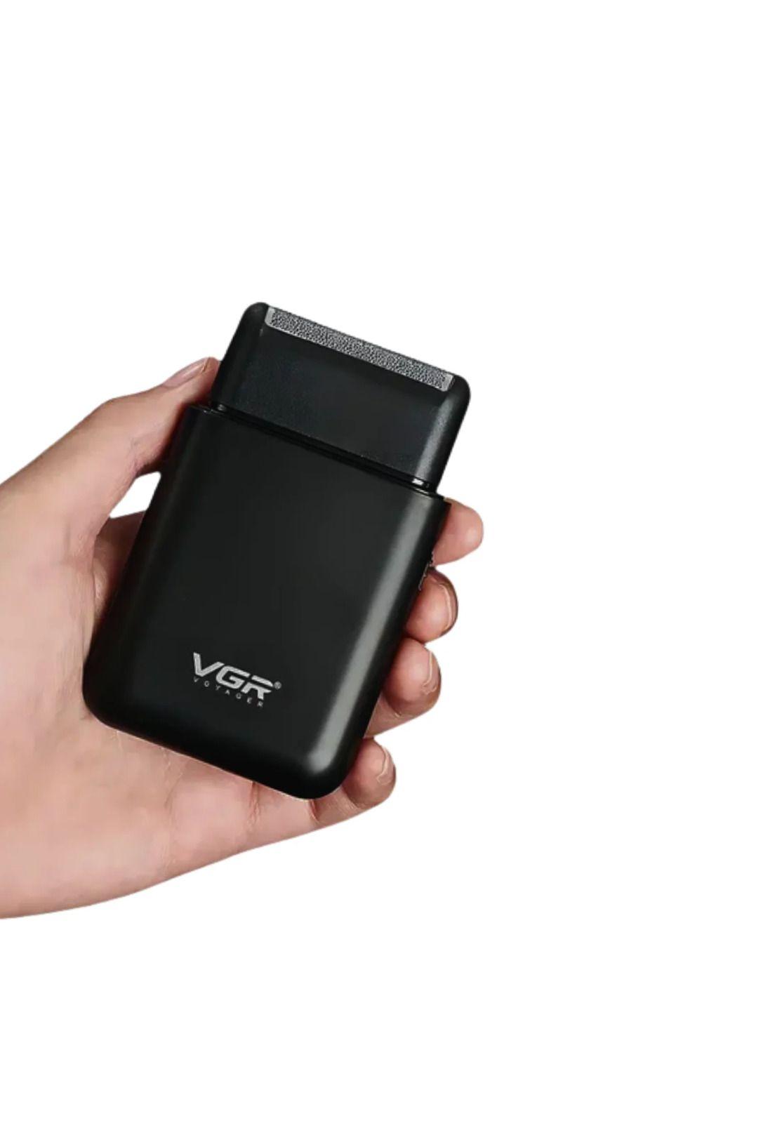 Afeitadora Mini Shaver y Trimmer VGR390 Viaje Negro-3