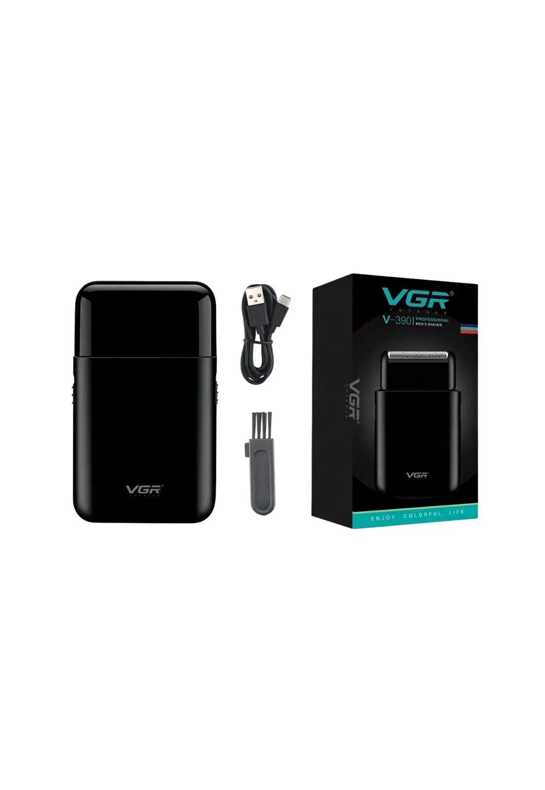 Afeitadora Mini Shaver y Trimmer VGR390 Viaje Negro-4