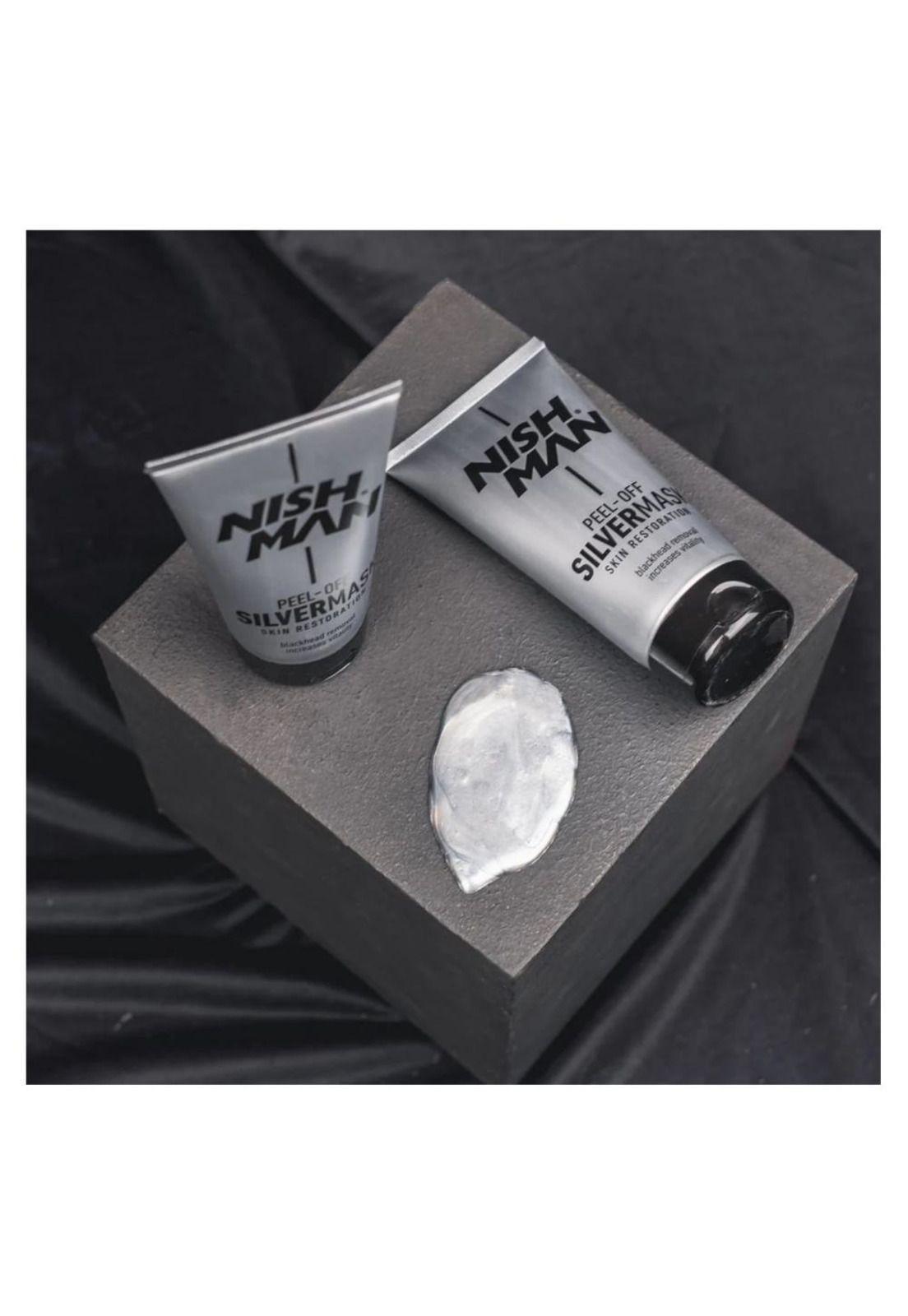 Nishman Máscara Para Acne Y Puntos Negros Peel-off Silver-1