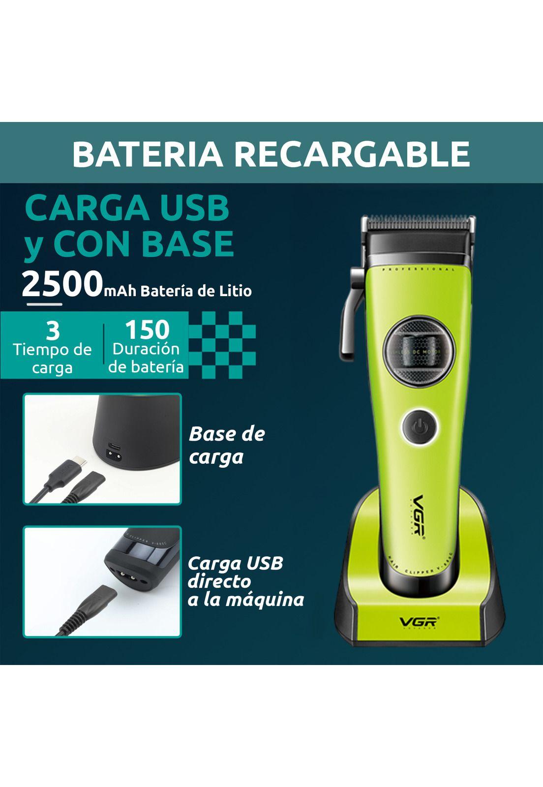 Máquina Cortar Pelo VGR880C Cerámica Motor Rotatech Verde-4