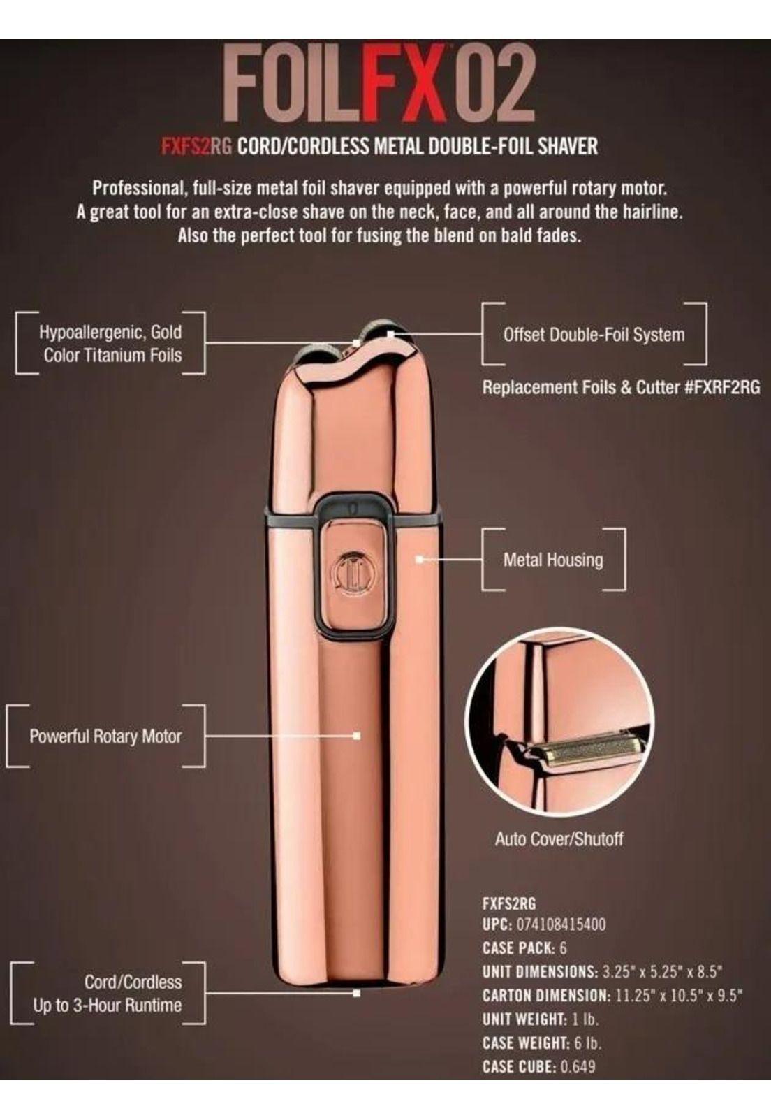 Combo Kit BabylissPro Patillera + Afeitadora Rose Gold Inalambrico-1