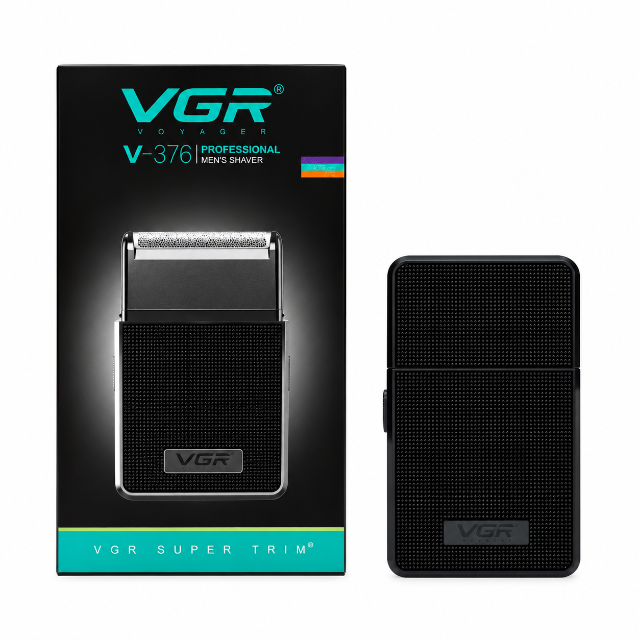 Afeitadora de Viaje Recargable Negra VGR V 376-0
