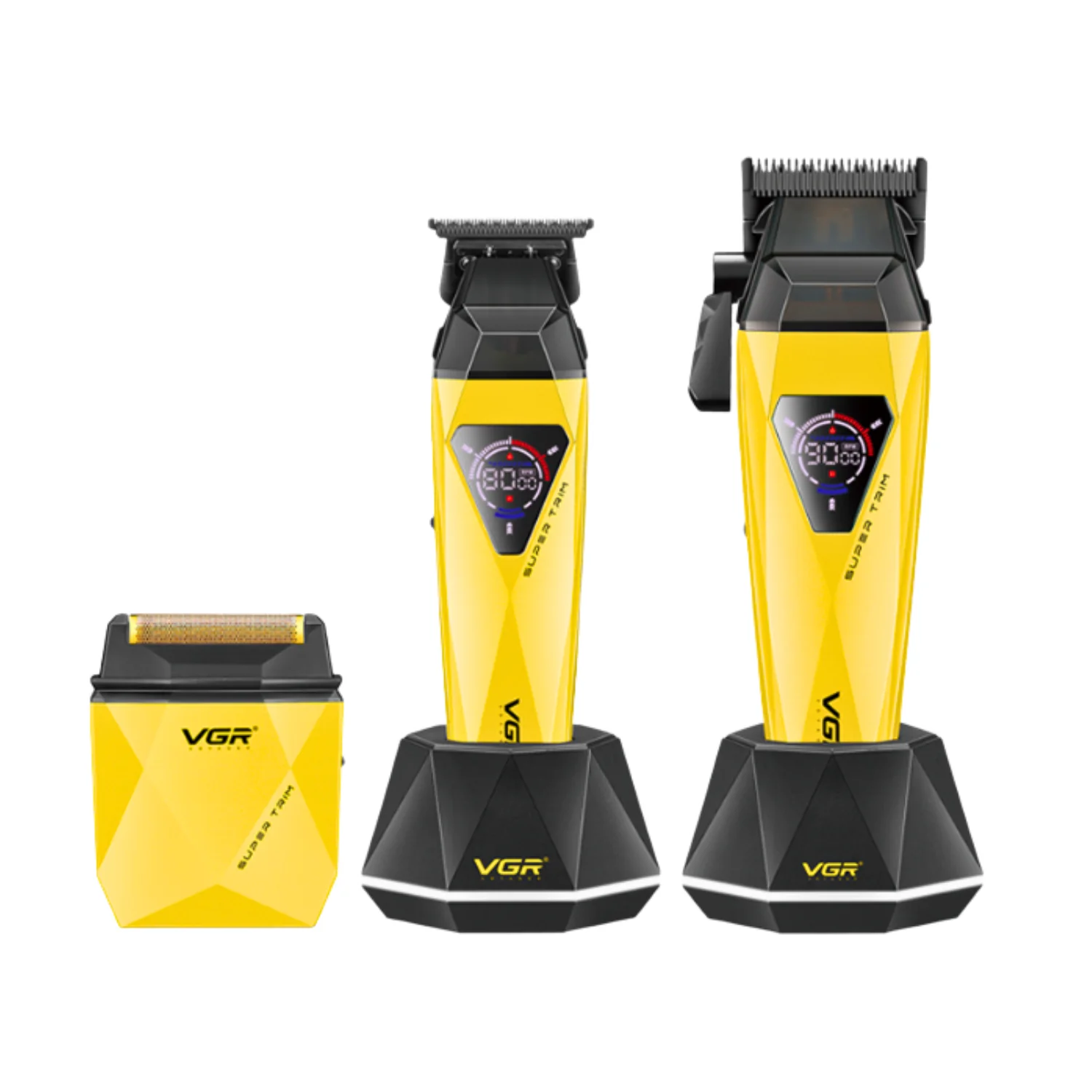 Barber Combo VGR Prof V877S3 Diamante 9000 RPM Dorado-0