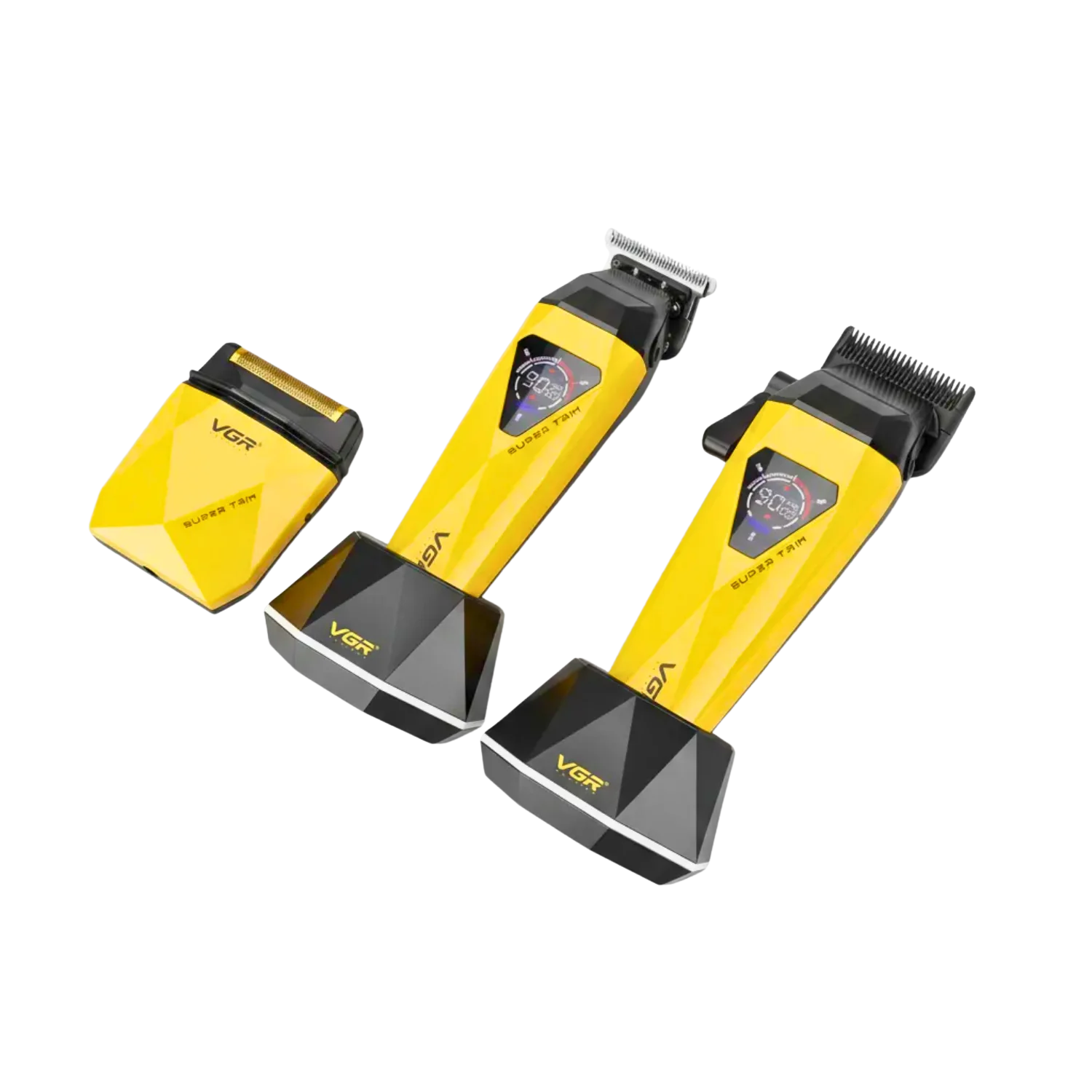 Barber Combo VGR Prof V877S3 Diamante 9000 RPM Dorado-2
