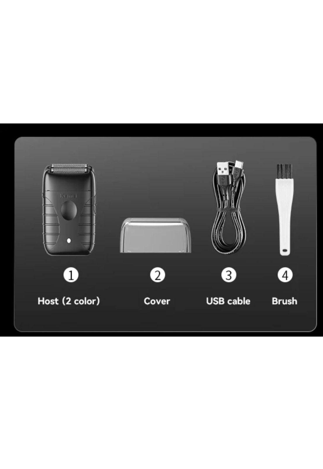 Maquina de Afeitadora Kemei Km-T95 Shaver Profesional Negra-3