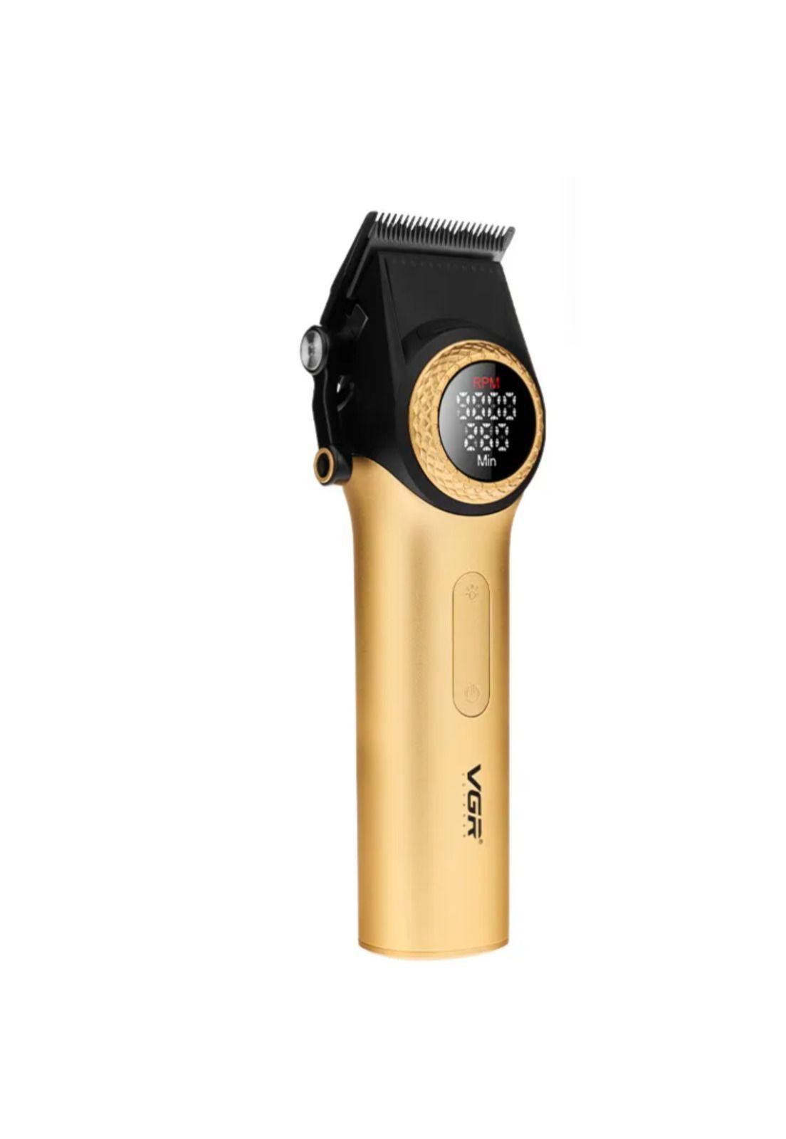 Barber Combo Dorado VGR Pro. Cortapelo V-001 + Patillera V-977-4