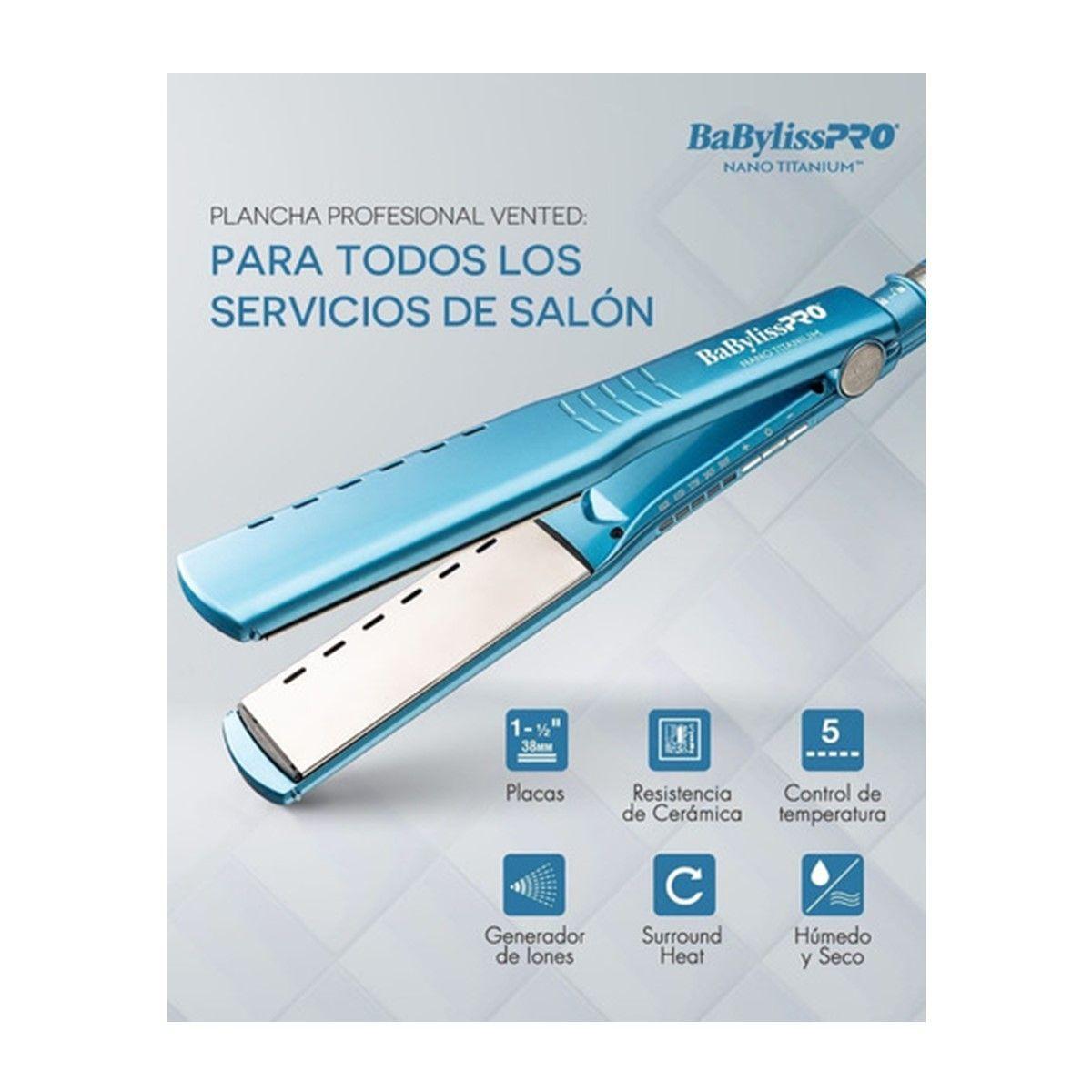 Plancha Iónica Wet & Dry 38mm BabylissPro BNT4093TUZ-3