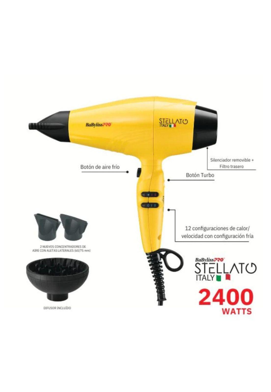 Secador de Pelo Babyliss Pro Stellato Rápido Evolution 2400W-2