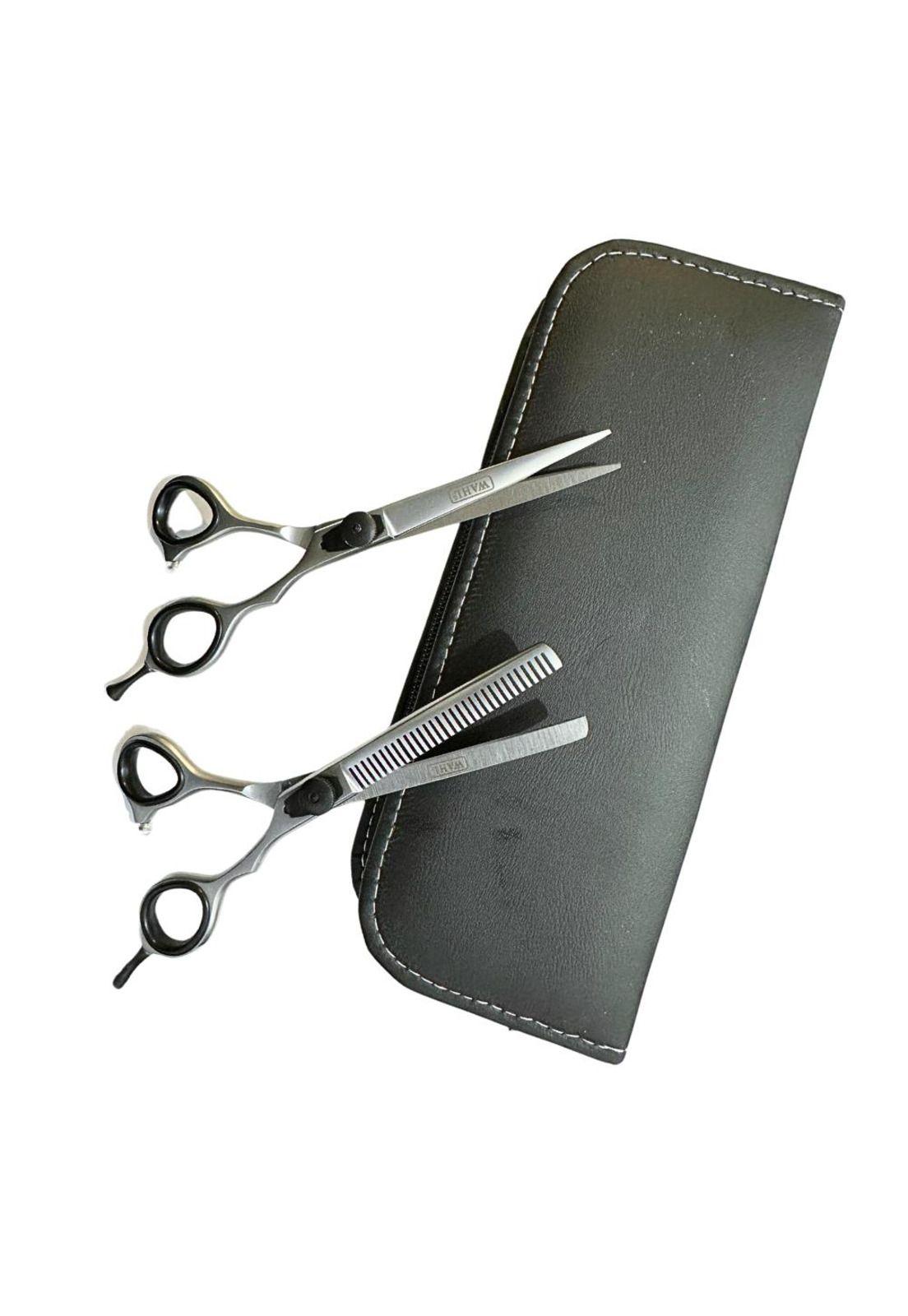 Juego de Tijeras Wahl Prof. Filo Navaja Y Esculpidora 6 Plateada-0