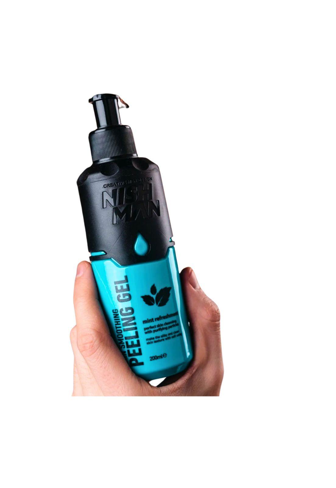 Nishman Peeling Gel/Exfoliante Limpador Menta 200ml-3
