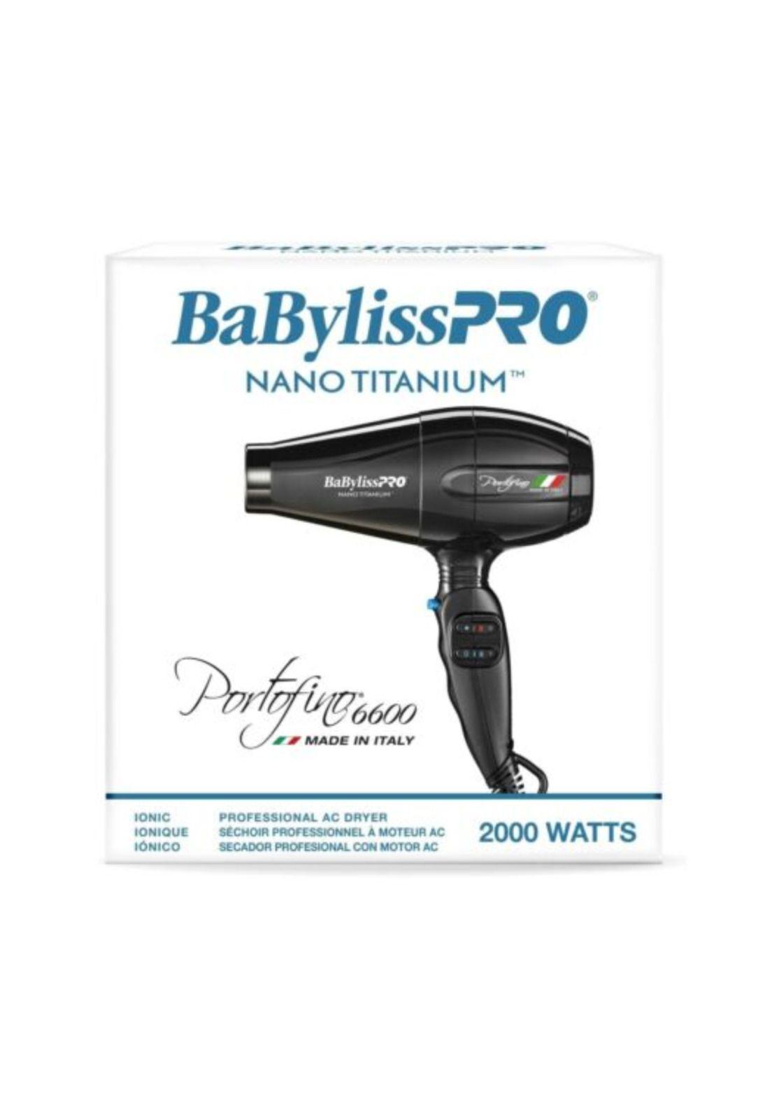 Secador de Pelo BaBylissPRO Nano Titanium Portofino 6610-3