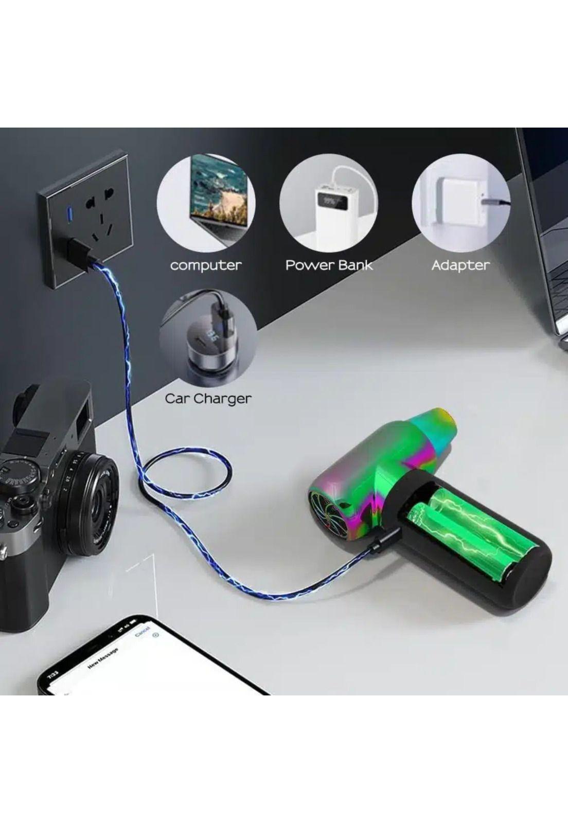 Soplador Eléctrico Inalámbrico 120000RPM con Boquillas Tornasol-2