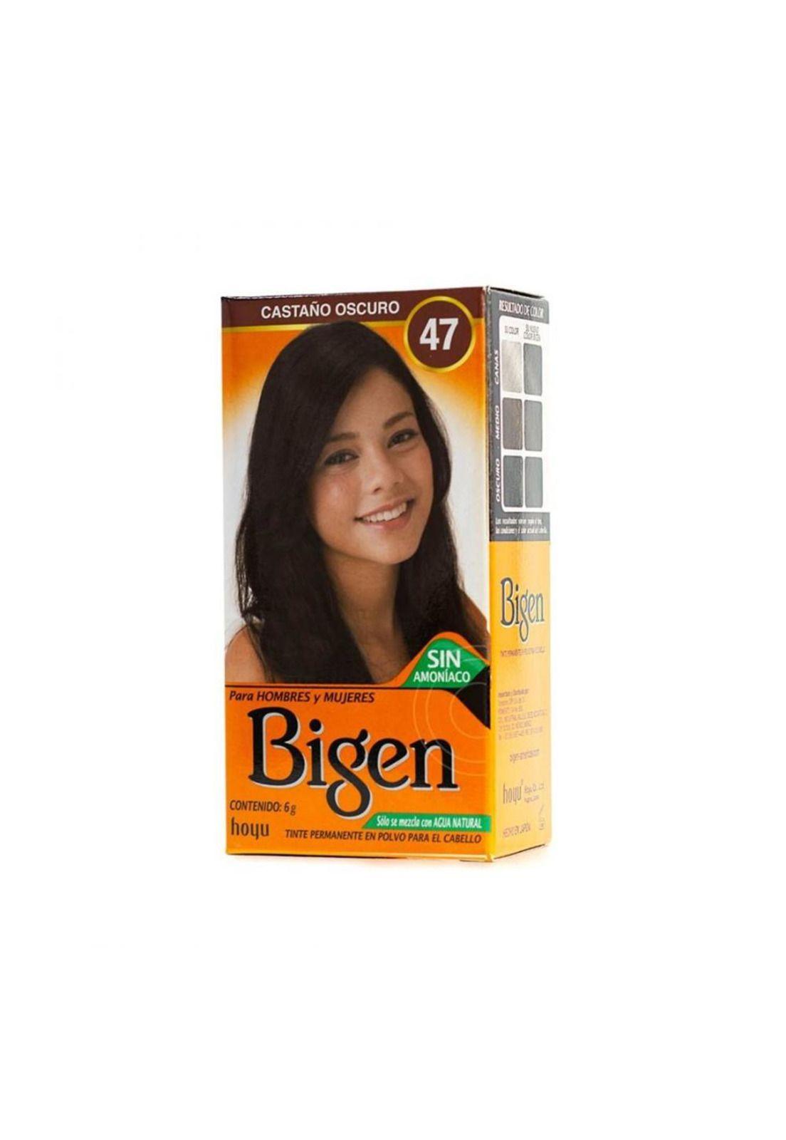 Tinte Permanente Polvo Mujer 47 Castaño Oscuro-0