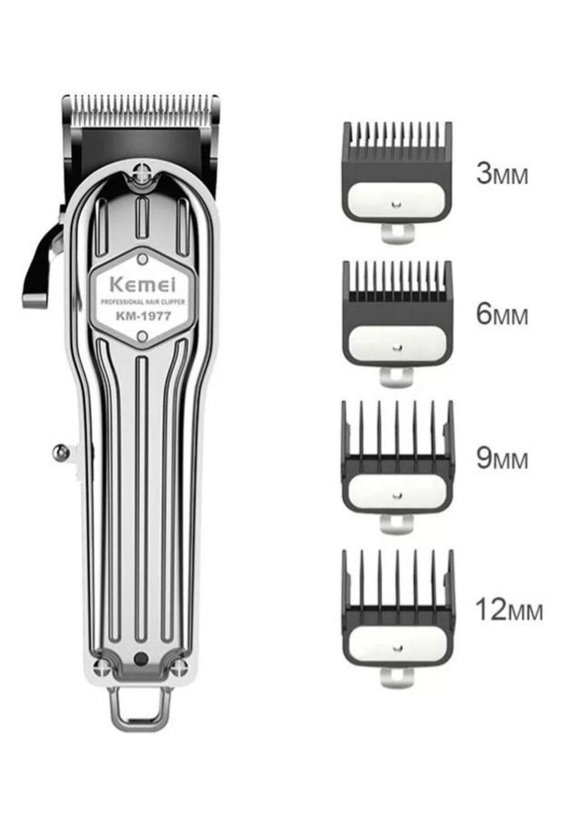Cortadora De Pelo Kemei KM-1977 Plateada-2
