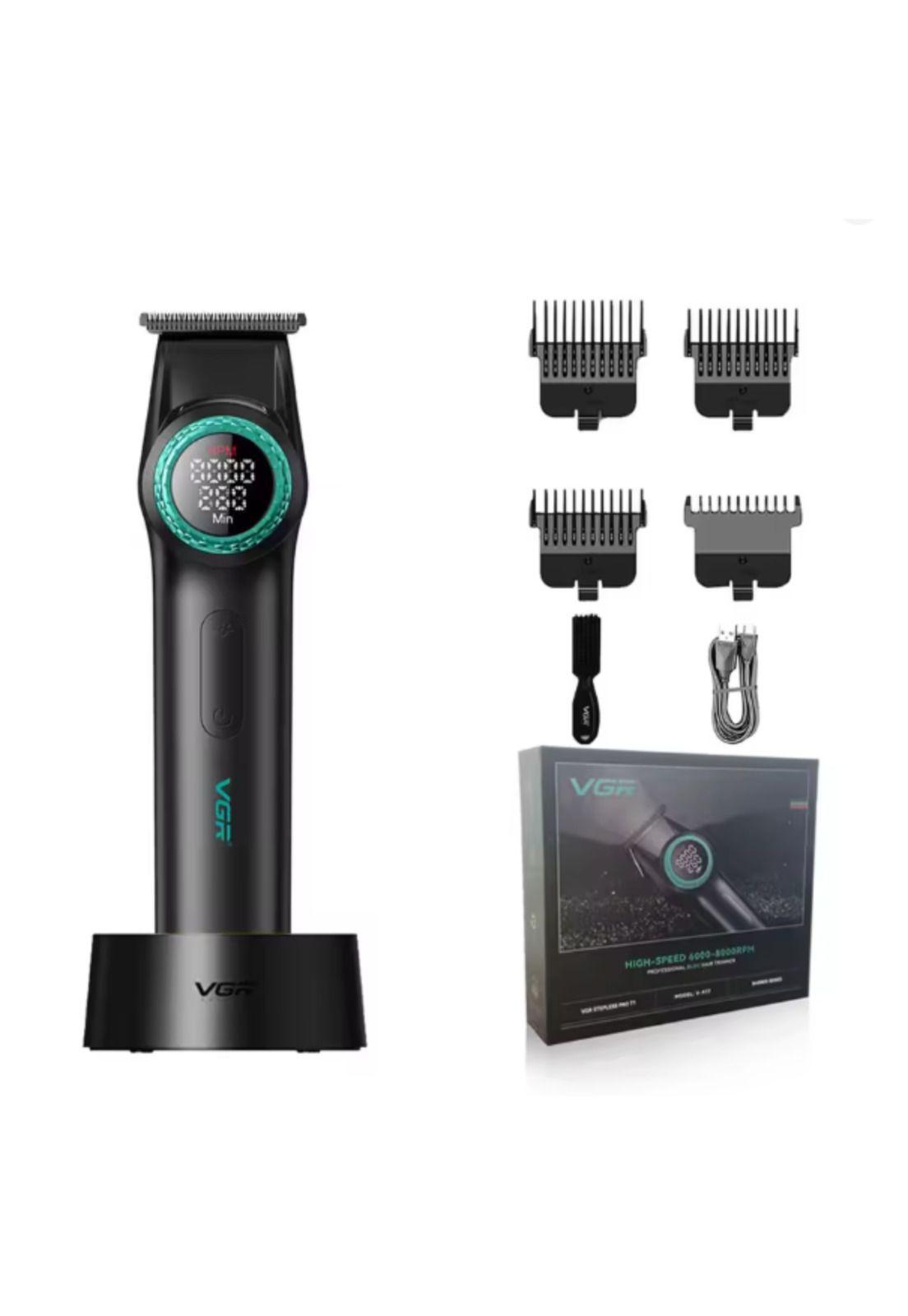 Barber Combo Negro VGR Pro. Cortapelo V-001 + Patillera V-977-3