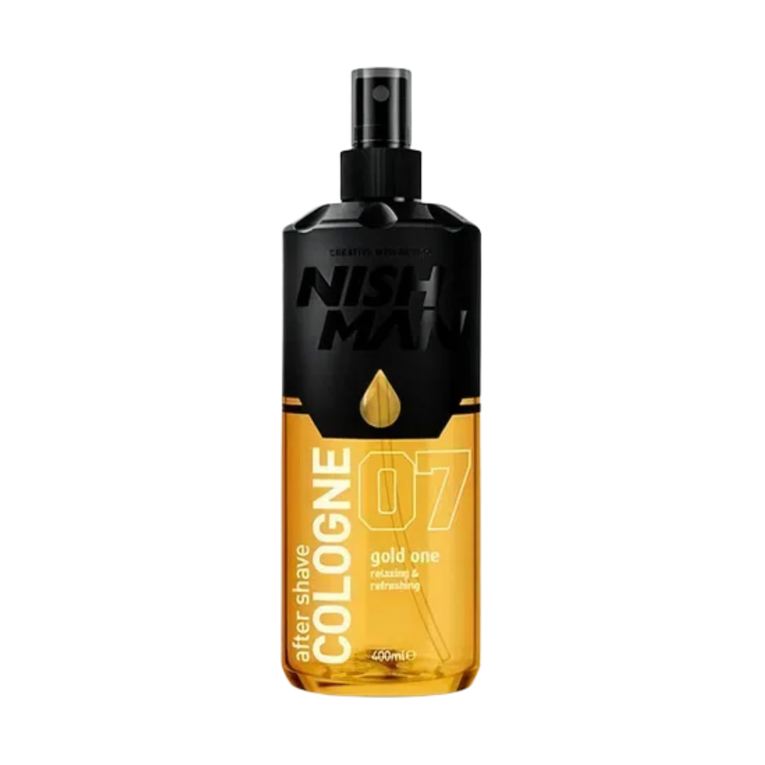 NishMan Después del Afeitado Colonia 07 Gold One 400ml-0
