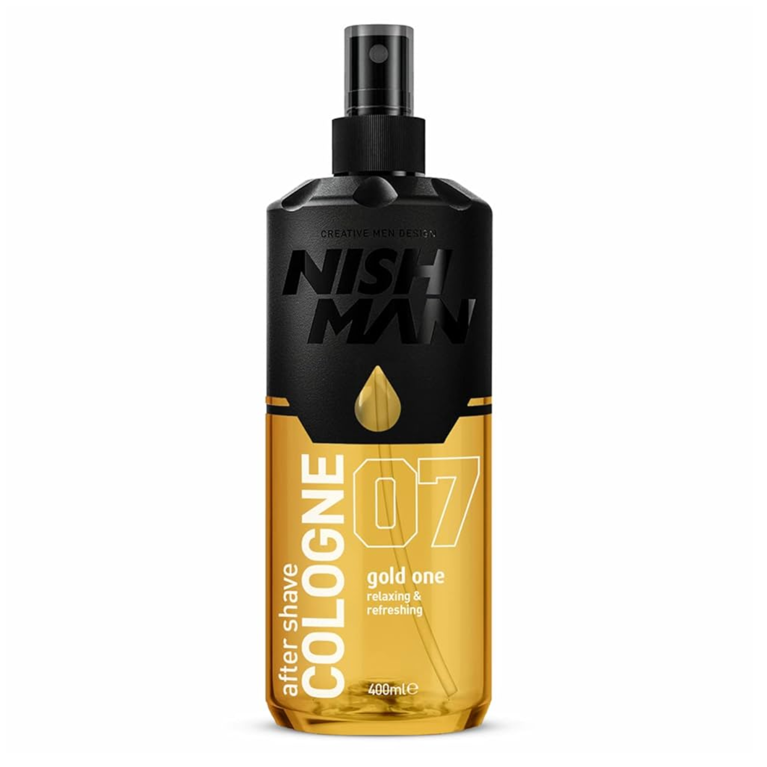 NishMan Después del Afeitado Colonia 07 Gold One 400ml-2