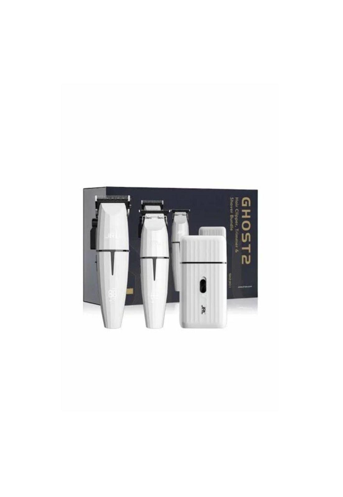 JRL Pro. Combo Onyx Blanco Ghost 2 Clipper, Trimmer y Shaver-3