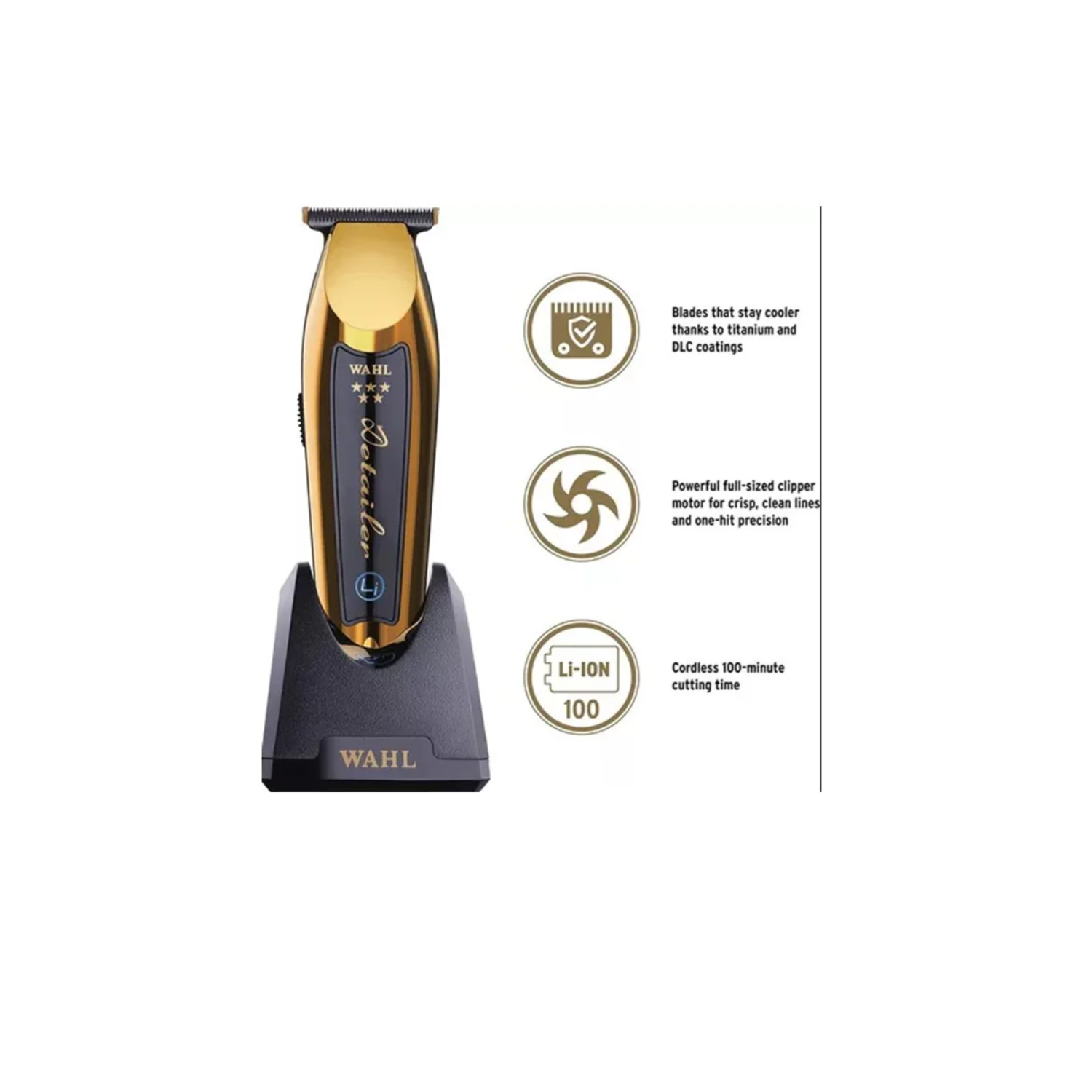 Barber Combo Wahl Gold Magic Clip Detailer Li Gold Inal mbrico-3