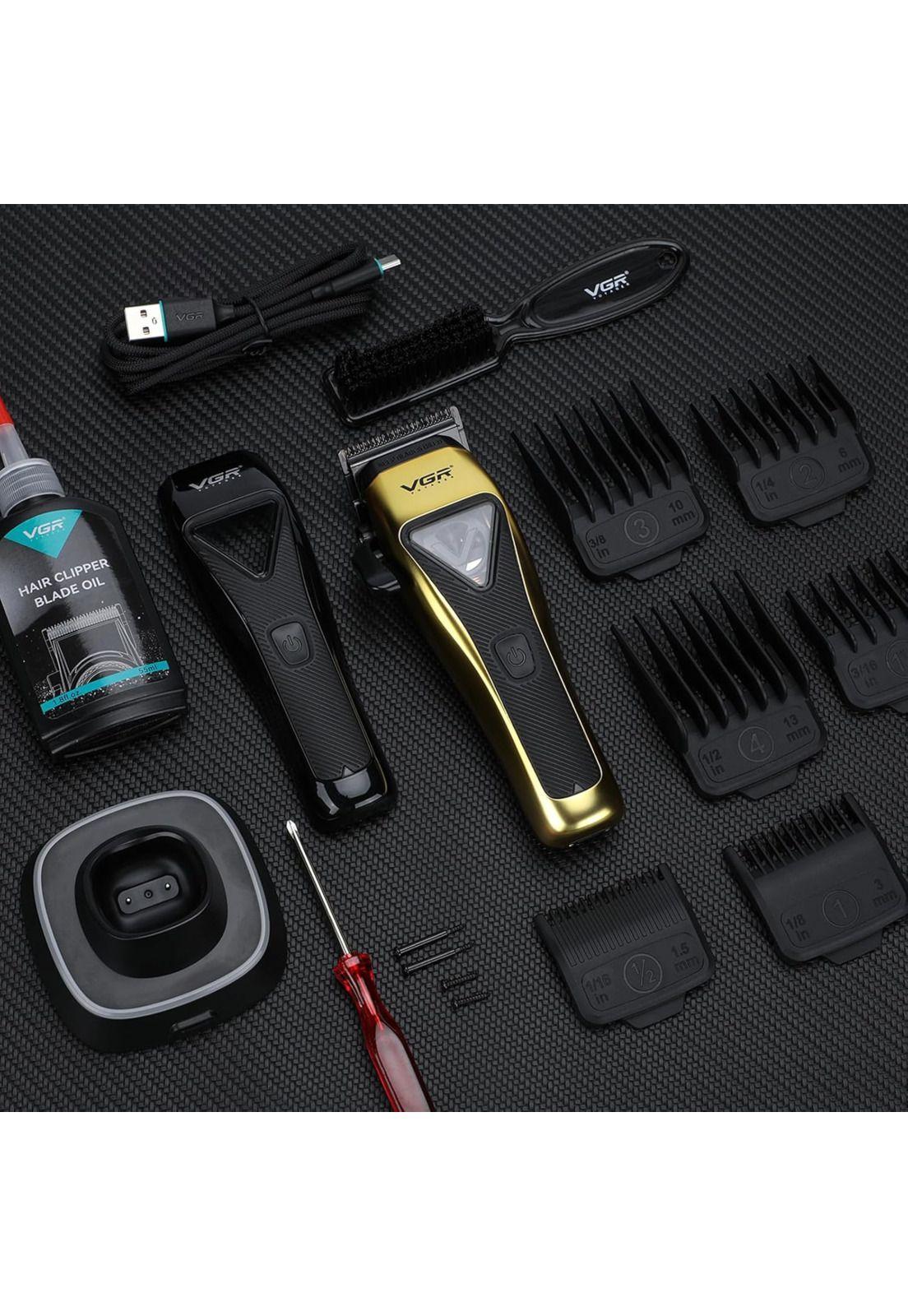 Máquina Cortar Pelo Prof. VGR V 015 Motor Vector 9000 Rpm-2