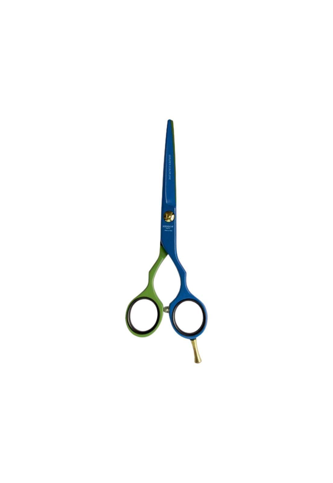 Tijera Henbor Italiana 782B Filo Navaja 6'' Azul & Verde-2