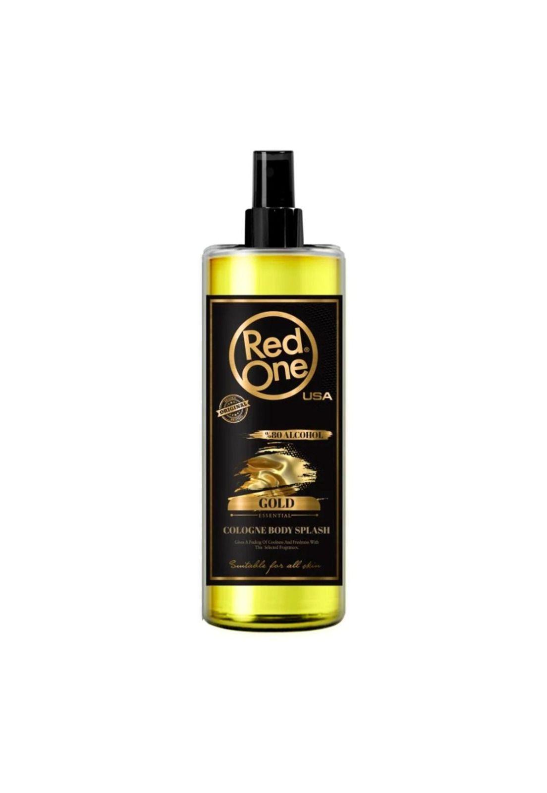 Colonia de hombre Gold Body Splash Varon 400 mL Red One-5