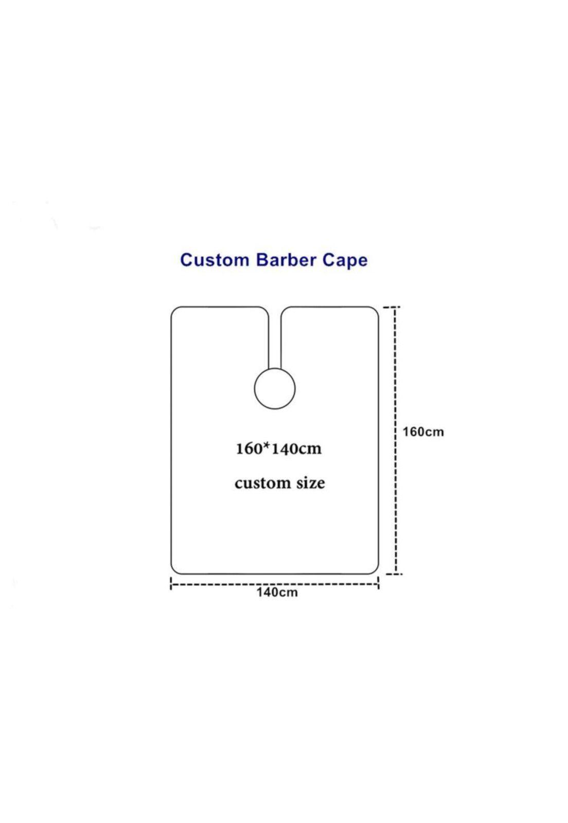 Capa de Barbero Goma Cuello de Silicona Negro-4