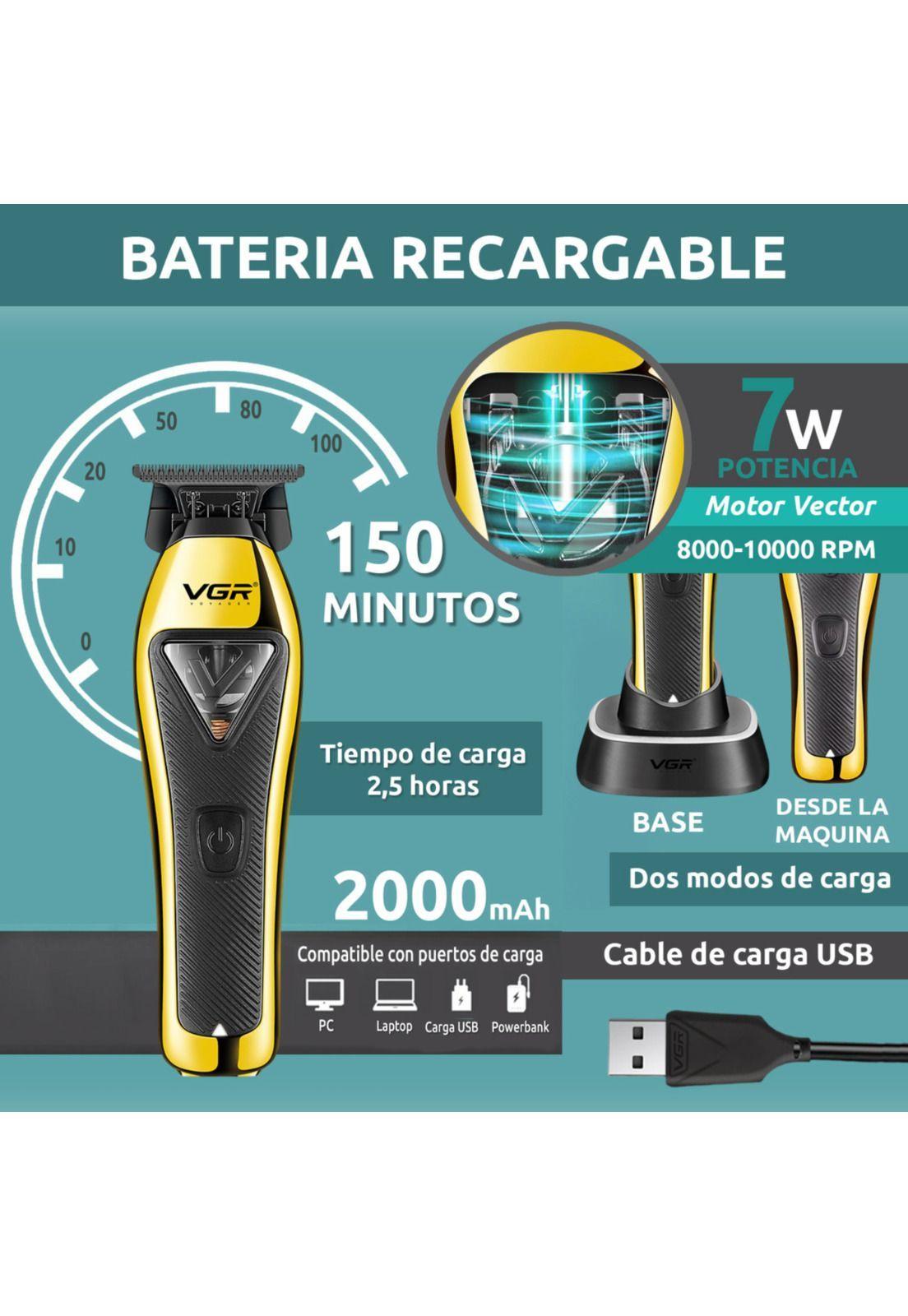 Patillera Professional VGR 994 Metal Motor Vector 10000 RPM-4