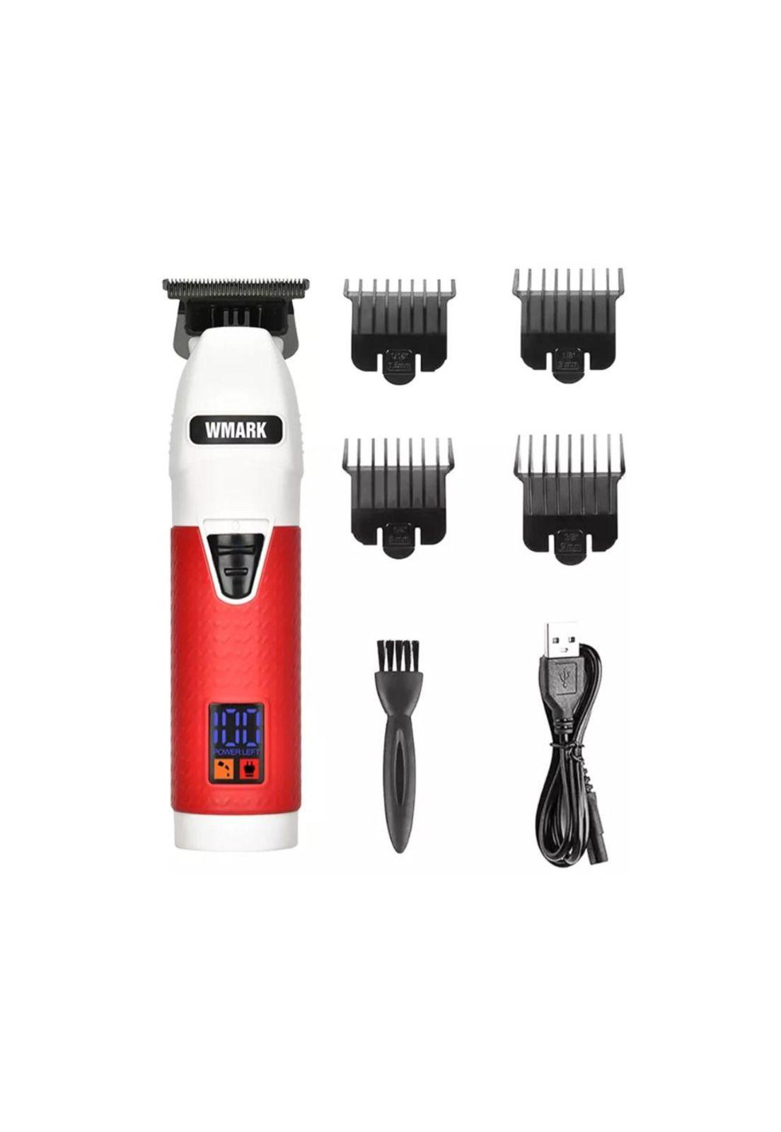 Máquina Patillera Trimmer Profesional Wmark Ng 318 Blanco-0
