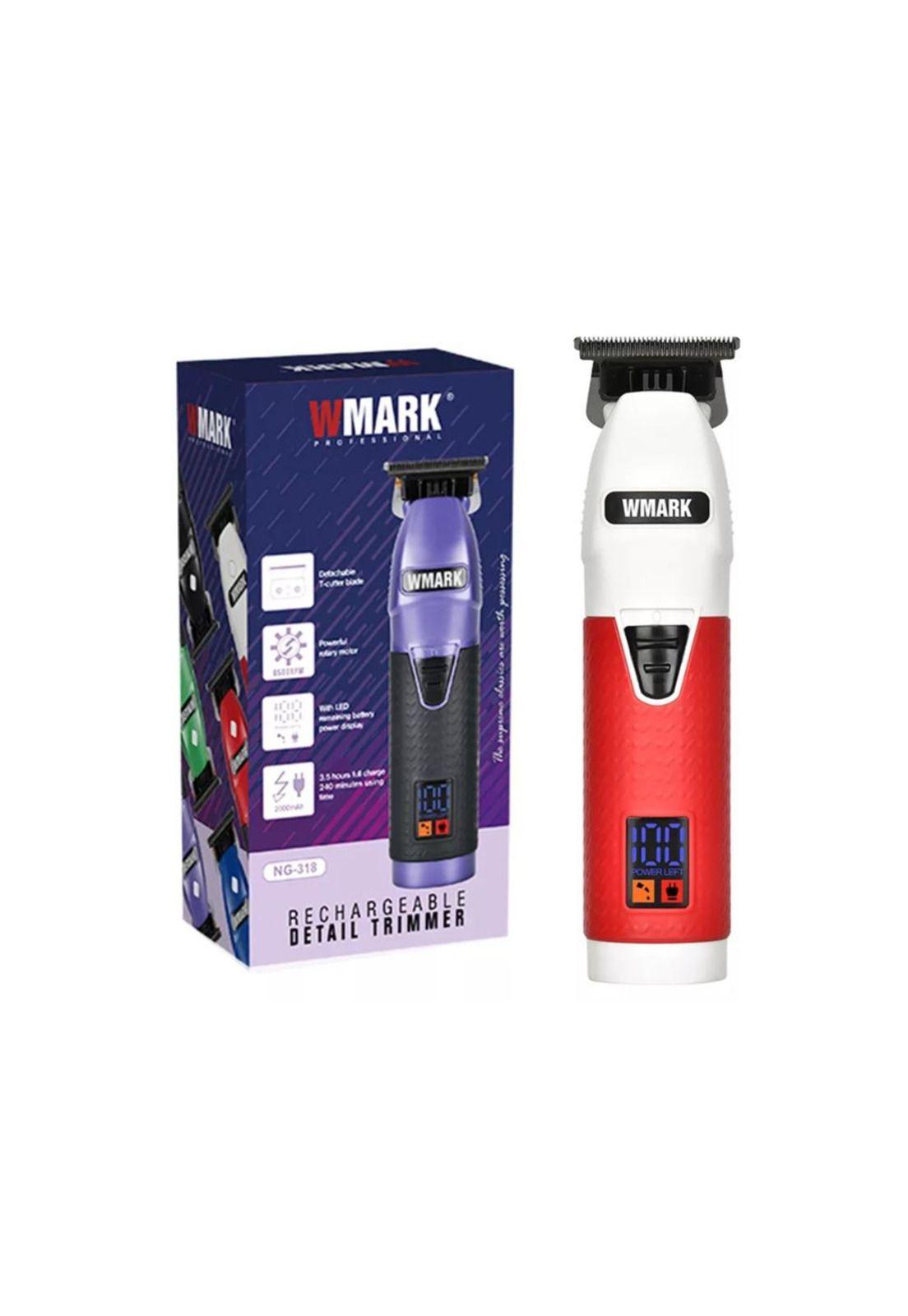 Máquina Patillera Trimmer Profesional Wmark Ng 318 Blanco-2