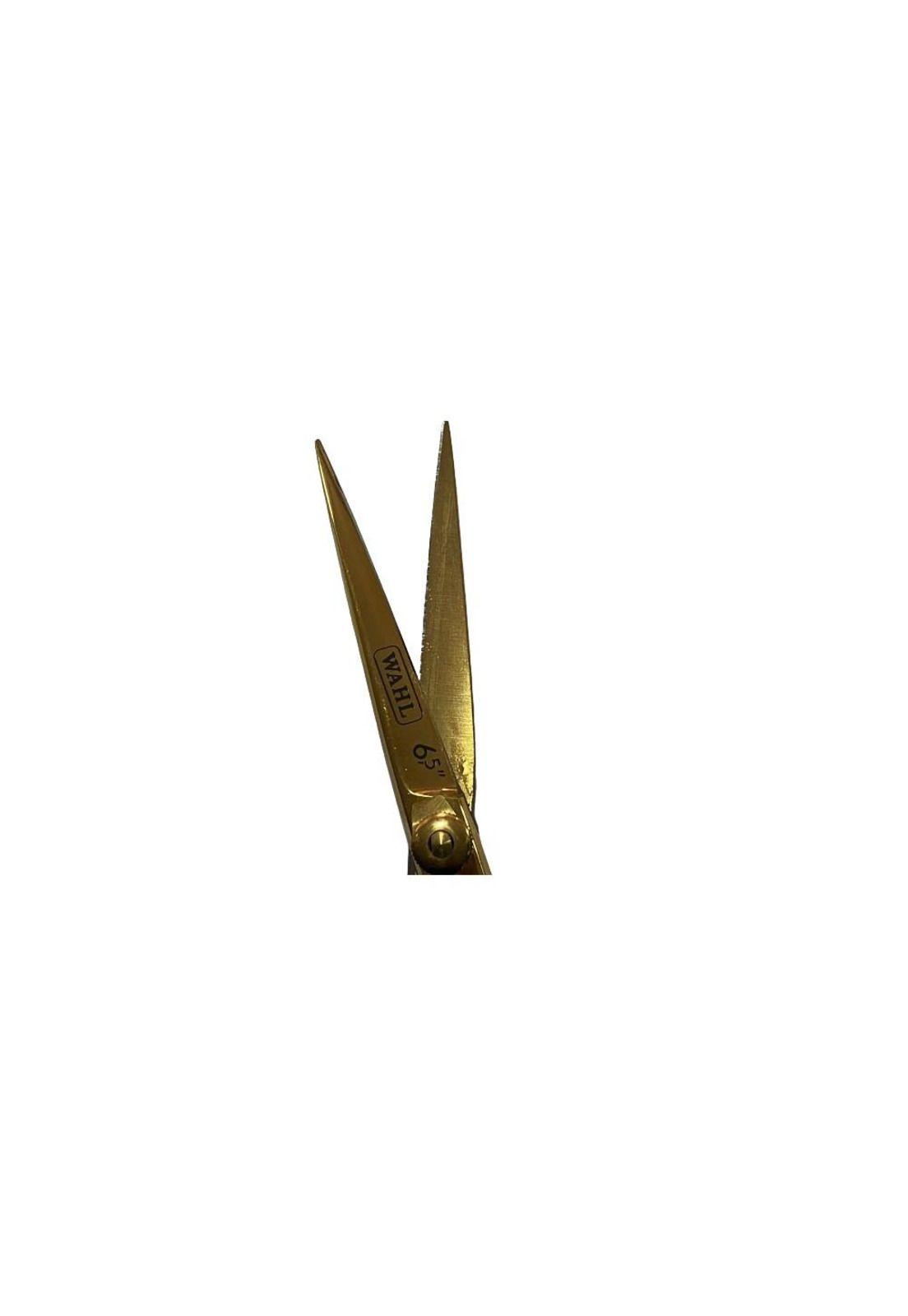 Wahl Tijera Convexa Profesional 6,5 Filo Navaja Dorado-3