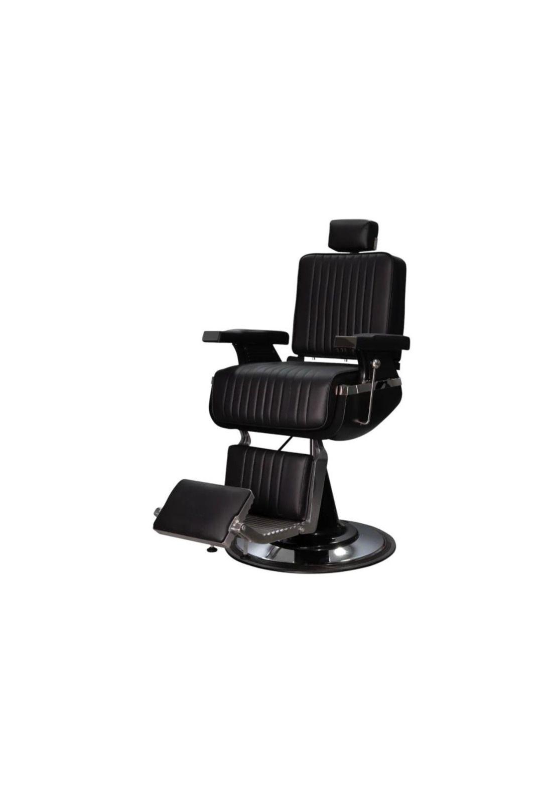 Sillón de Barbería Lincoln Negro Moderno para Barberías-3