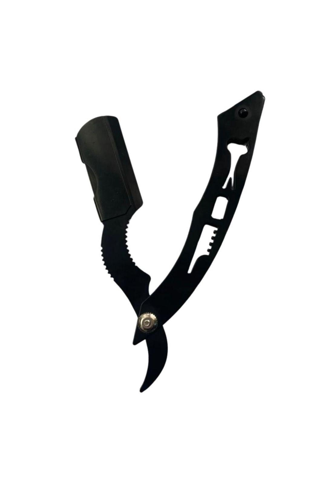 Navajin Negro Razors Inoxidable Para Barbero Peluqueria-0
