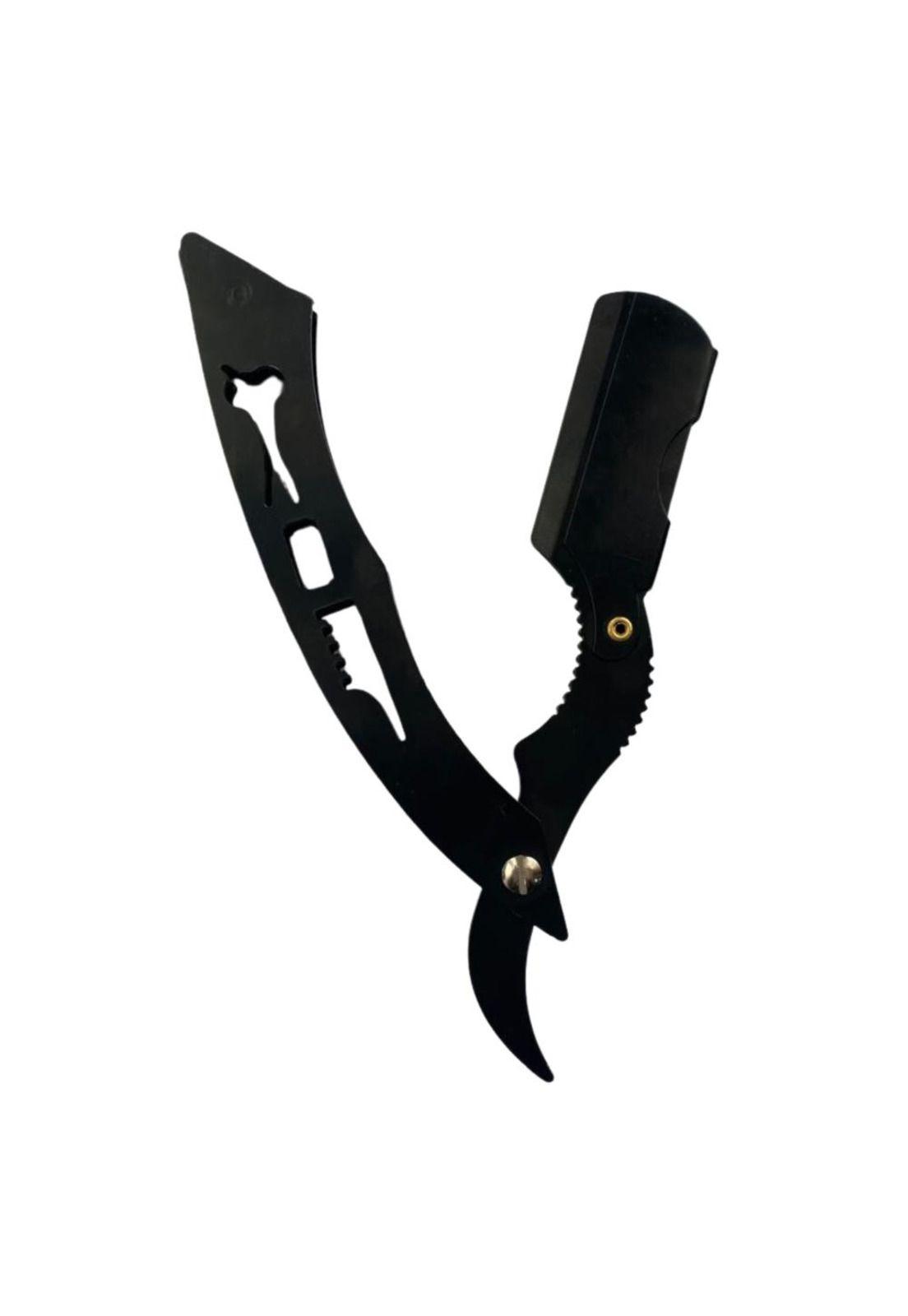 Navajin Negro Razors Inoxidable Para Barbero Peluqueria-1