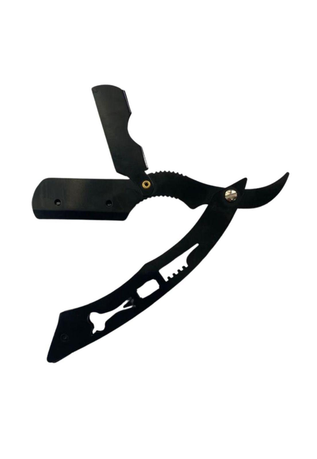 Navajin Negro Razors Inoxidable Para Barbero Peluqueria-2