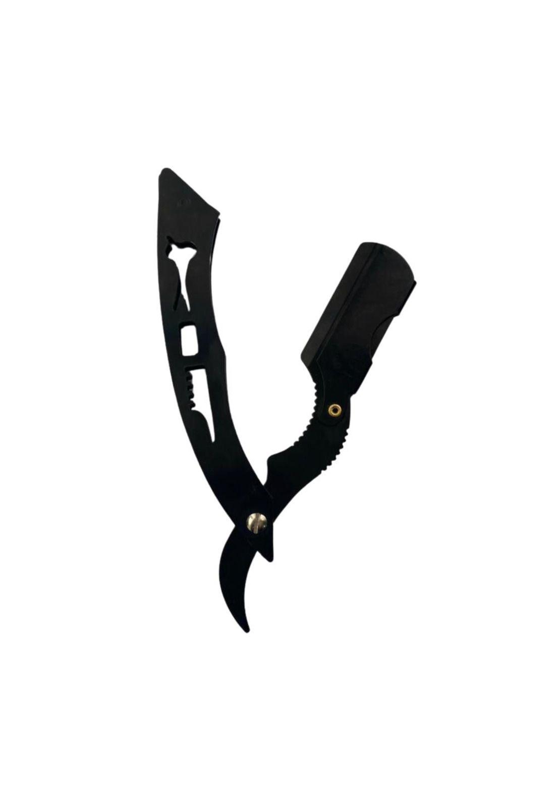 Navajin Negro Razors Inoxidable Para Barbero Peluqueria-3