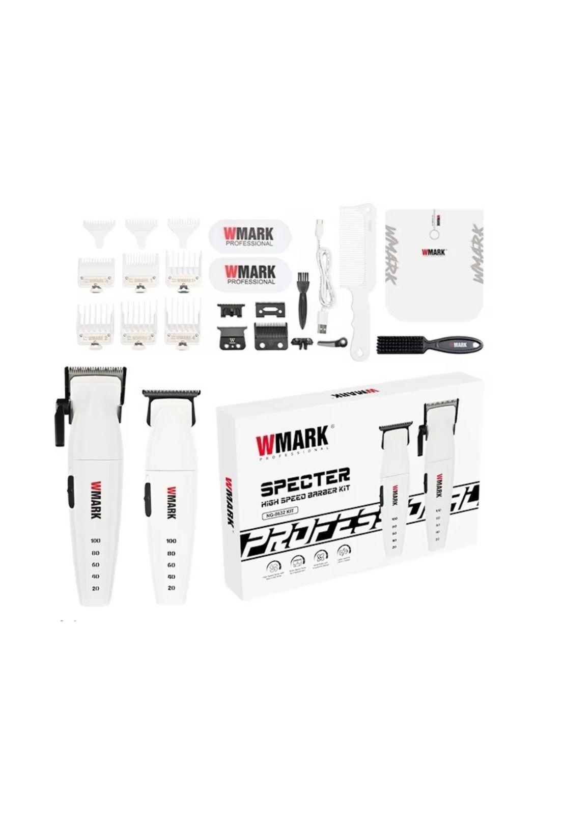 Barber Combo NG8632 Wmark CortaPelo + Patillera 9000 Rpm-1