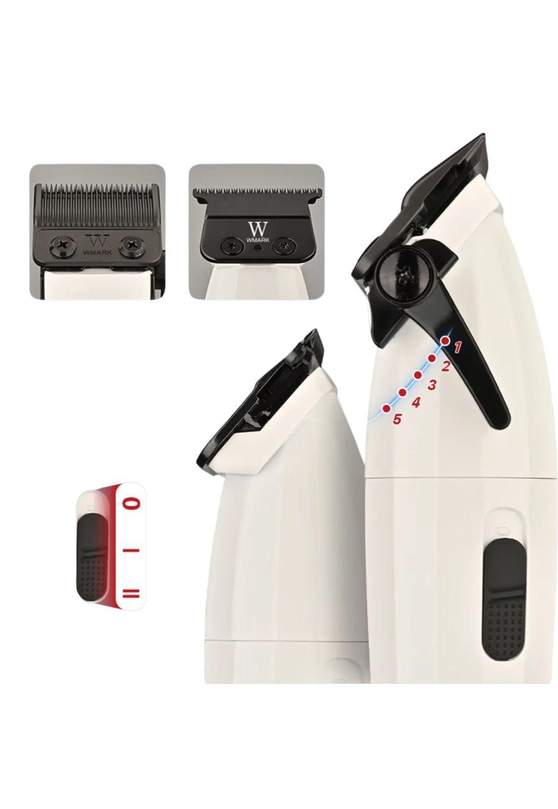 Barber Combo NG8632 Wmark CortaPelo + Patillera 9000 Rpm-6